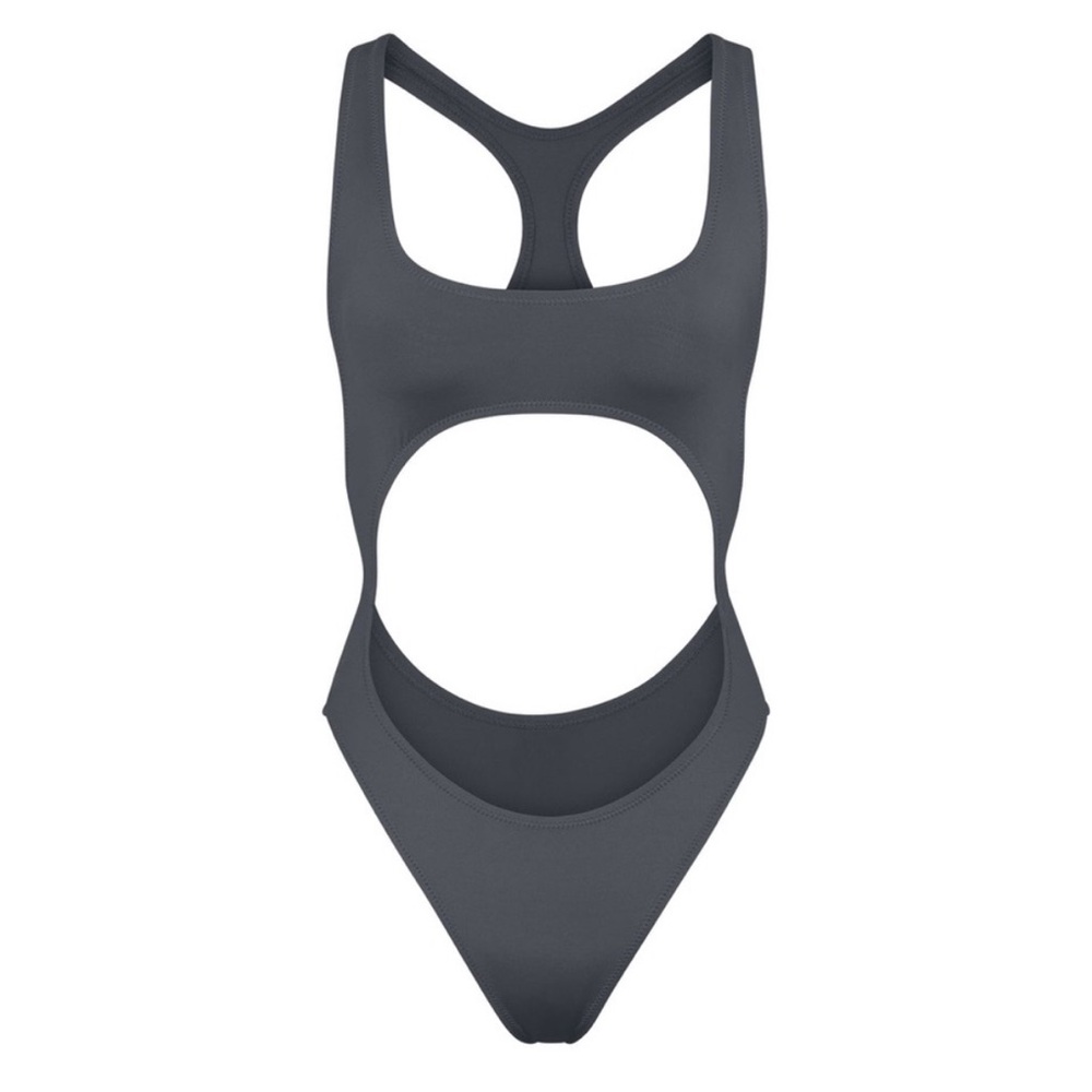 🩶SKIMS SWIM CUT OUT MONOKINI SWIMSUIT BIKINI ONX